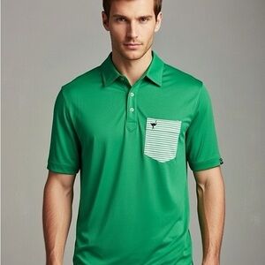 Travis Mathew Chives Collaboration Men’s Golf Polo Shirt Size XL